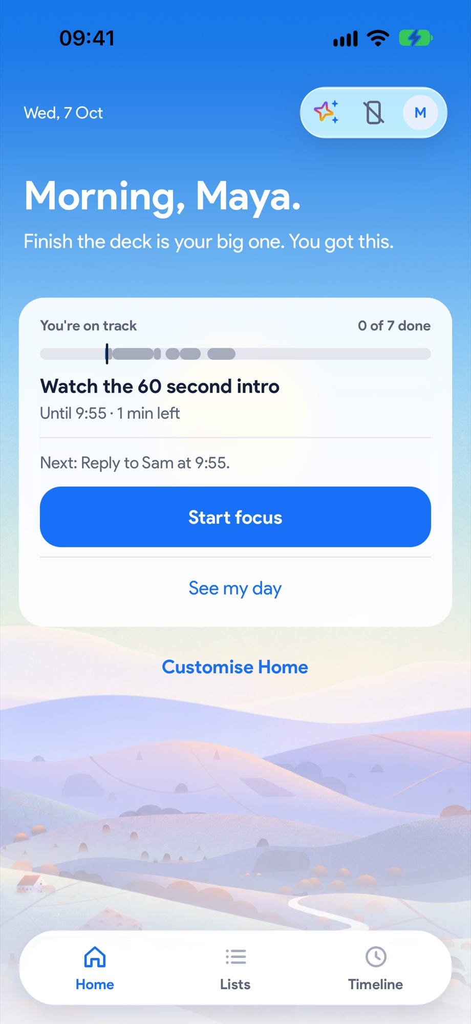 Yoodoo's Home: your next thing and the day ahead