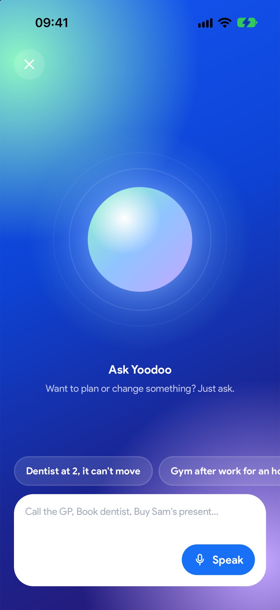 Ask Yoodoo open, ready to listen