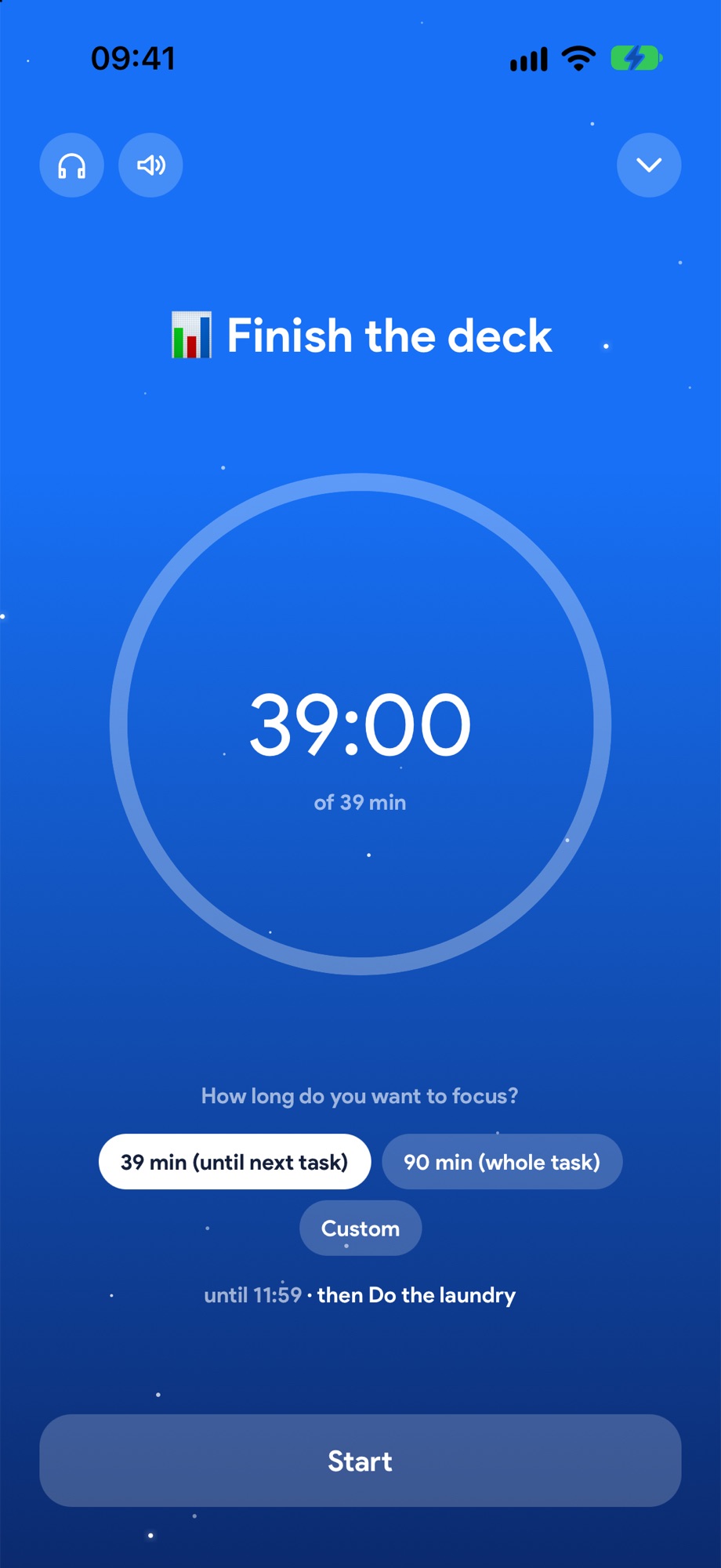 Focus: how long do you want to focus?