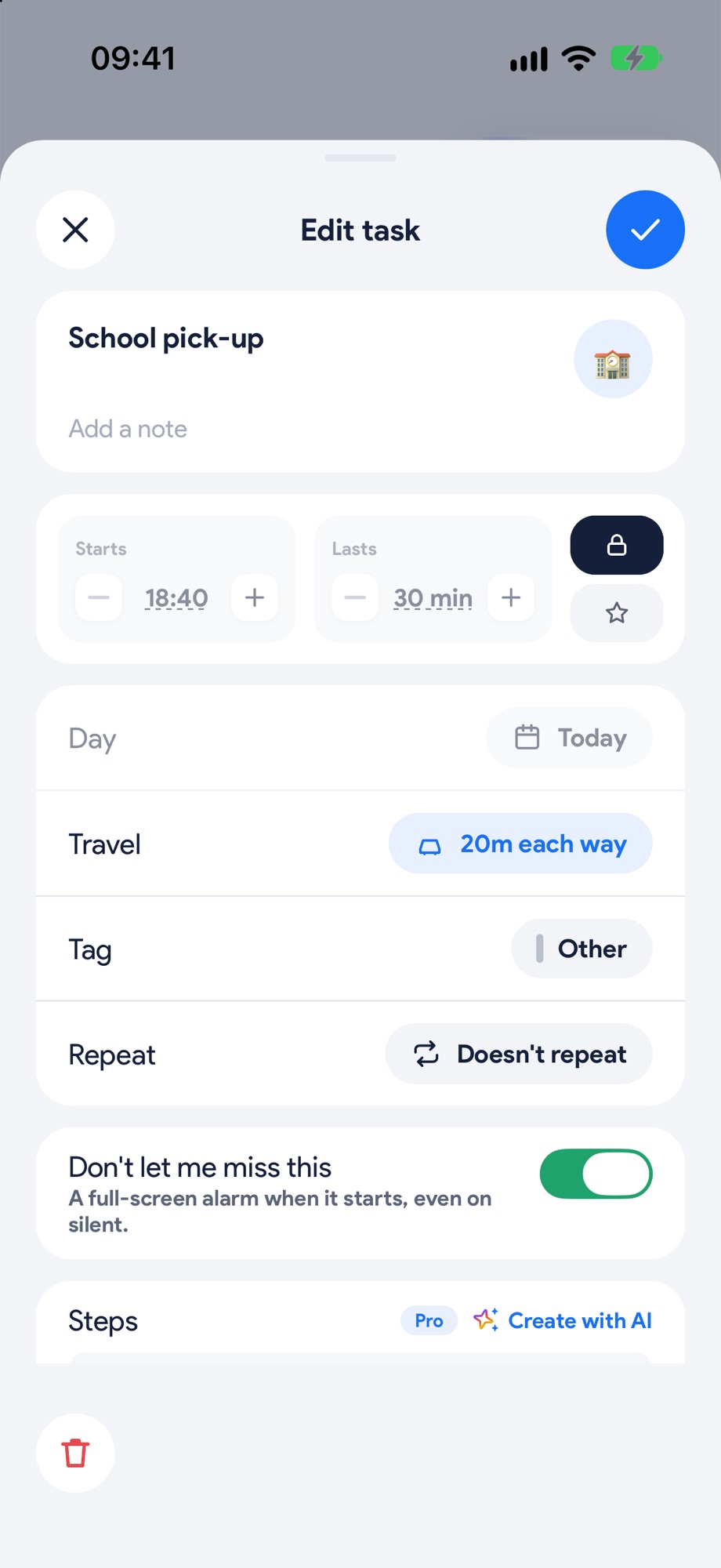 Add travel time