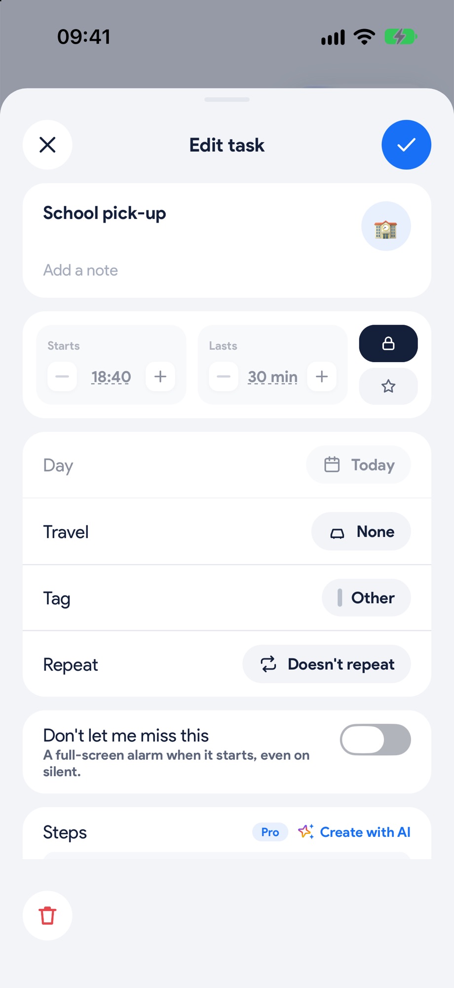 Add it and lock it