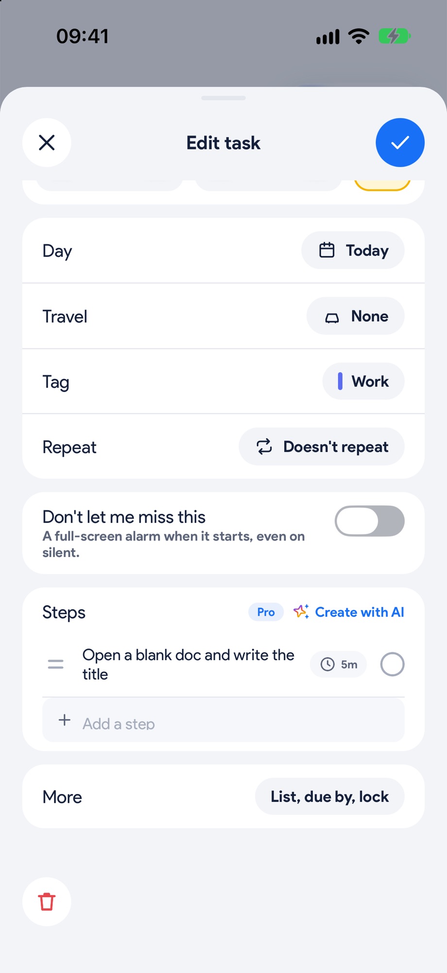 Add one tiny step