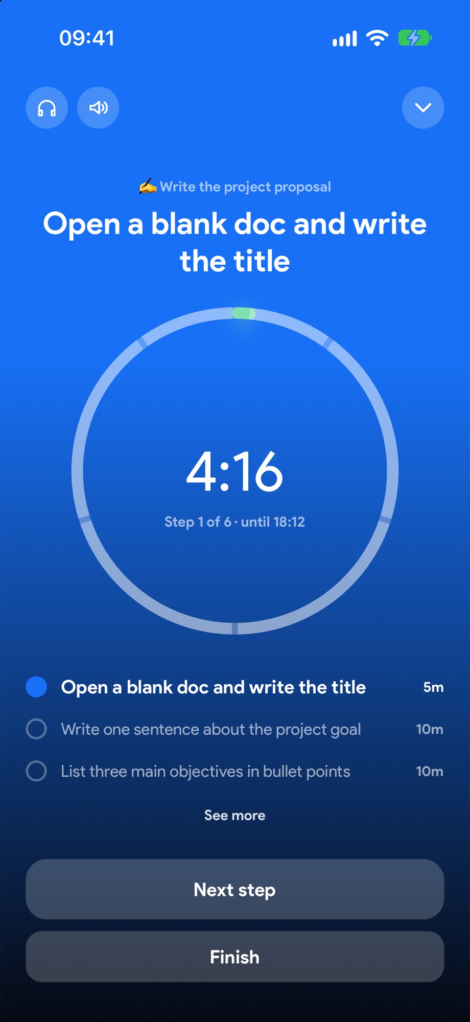 One step at a time